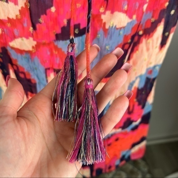 CHUFY womens Printed Halterneck Blouse size medium - Picture 7 of 12